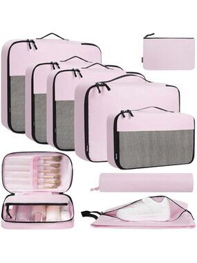 Packing Cubes Travel Organizer Luggage Storage Bags Suitcase Carry On Set